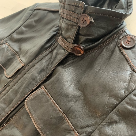 DANIER GENUINE LEATHER jacket size 2XS - Picture 6 of 9